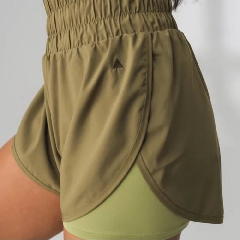 Balance Vitality Vista Shorts Lined Green XXL High Waist
